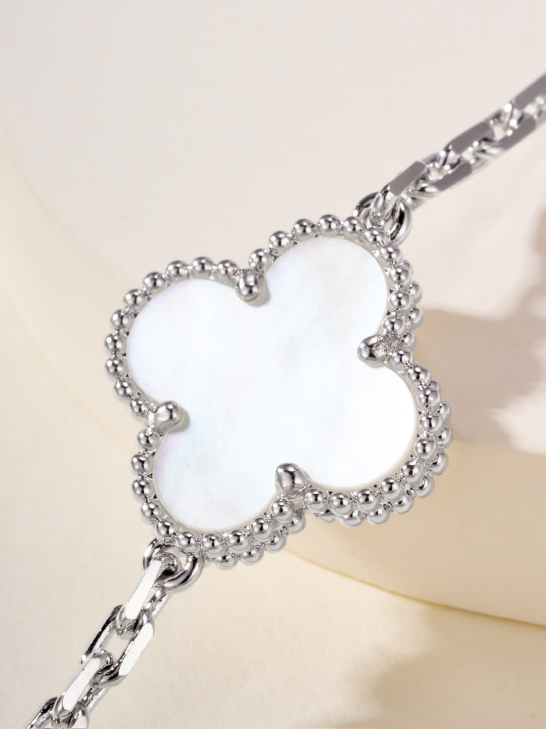 Van Cleef & Arpels Alhambra White Gold Bracelet